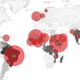 Distribución geográfica de los casos de lepra por cada 100.000 habitantes en 2015 según datos de la Organización Mundial de la Salud. Imagen: A. Benjak